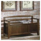 Ashley A4000059 Cherry Storage Accent Bench