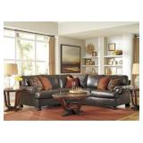 Ashley 316 Nesbit Durablend Antique Sectional Sofa