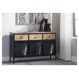 Ashley A4000041 Ponder Ridge Black/Natural Cabinet