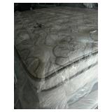 Queen Serta Reversible Mattress & Box