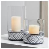 A2000261 Ashley 2 pc Candle Holder Set