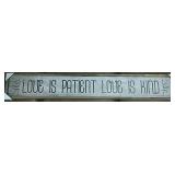 Love Is Patient Love Is Kind Wood Sign