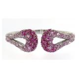 Quality 14.50 ct Graduated Pink Sapphire Bracelet