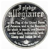 .999 Pure Silver 1 Ounce Pledge Of Allegiance Coin