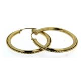 14kt Gold XX-Large 35 mm Hoop Earrings