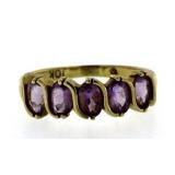 10kt Gold Natural 1.50 ct Amethyst Dinner Ring