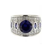 Brilliant 2.00 ct Tanzanite Designer Ring