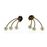 14kt Gold Antique Pearl Earrings