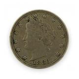 1883 No Cents Liberty V Nickel