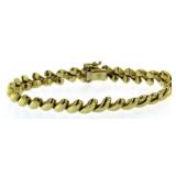 10kt Gold 7" Designer Bracelet