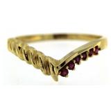 14kt Gold Natural Ruby Dinner Ring