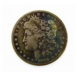 1890-O Rainbow Toned Morgan Silver Dollar