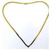 14kt Gold Elegant Harringone Necklace