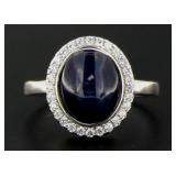 Natural 2.15 ct Cabochon Star Sapphire Ring