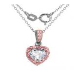 Trillion 2.00 ct White Topaz Designer Pendant