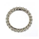 Elegant 2.00 ct White Topaz Eternity Band