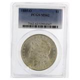 1885-O MS62 Morgan Silver Dollar