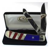 Case XX Patriotic Mother Of Pearl Large Trapper