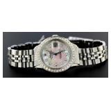 Ladies Oyster Datejust MOP Diamond Rolex Watch