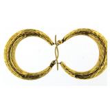 14kt Gold XX-Large 27 mm Hoop Earrings