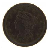 1852 Braided Hair Copper Large Cent