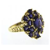 10kt Gold 6.40 ct Amethyst Cocktail Ring