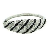 Black & White Fashion Cuff Bracelet