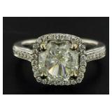 14kt Gold 1.84 ct Octagonal Diamond Ring