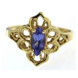 14kt Gold Vintage Tanzanite Estate Ring