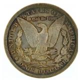 1890 AU Super Rainbow Toned Morgan Silver Dollar