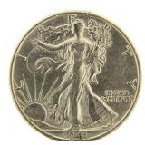 1941-S Walking Liberty Silver Half Dollar *Nice