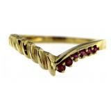 14kt Gold Natural Ruby Designer Ring