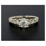 14kt Gold Round Brilliant 1.58 ct Diamond Ring