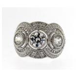 Vintage Style 3.50 ct White Topaz Designer Ring