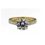 Brilliant 3.00 ct White Topaz Eternity Solitaire