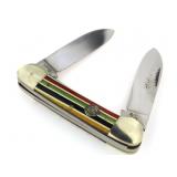 RARE Bulldog Brand Candy Stripe Canoe Knife