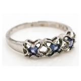 Vintage Blue Topaz Estate Ring