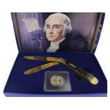 Case XX Thomas Jefferson Gold Blade Trapper