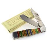 Old Hickory Candy Stripe Folding Hunter Knife