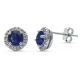 Gorgeous 2.00 ct Sapphire Solitaire Earrings