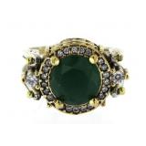 Vintage Style 5.00 ct Ruby/Emerald Reversible Ring