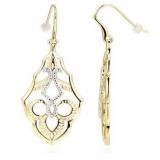 XX-Large Diamond Accent Chandelier Earrings