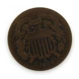 1864 - Copper 2 Cent Piece