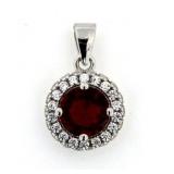 Gorgeous 2.00 ct Ruby Sapphire Solitaire Pendant