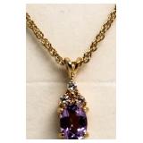 Genuine 2.00 ct Amethyst Pendant