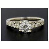 14kt Gold Round Brilliant 1.58 ct Diamond Ring