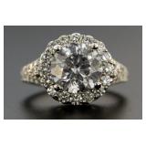 18kt Gold Brilliant 4.29 ct Diamond Solitaire Ring