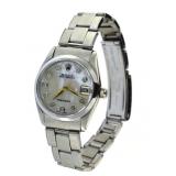 Mid Size Mother of Pearl Diamond Rolex Watch