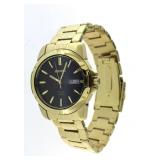 Seiko Mens Gold-Tone Stainless Steel Solar Watch