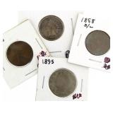 4 pc Estate Lot Key Date Coins